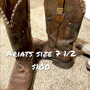 Brown ariat womens boots